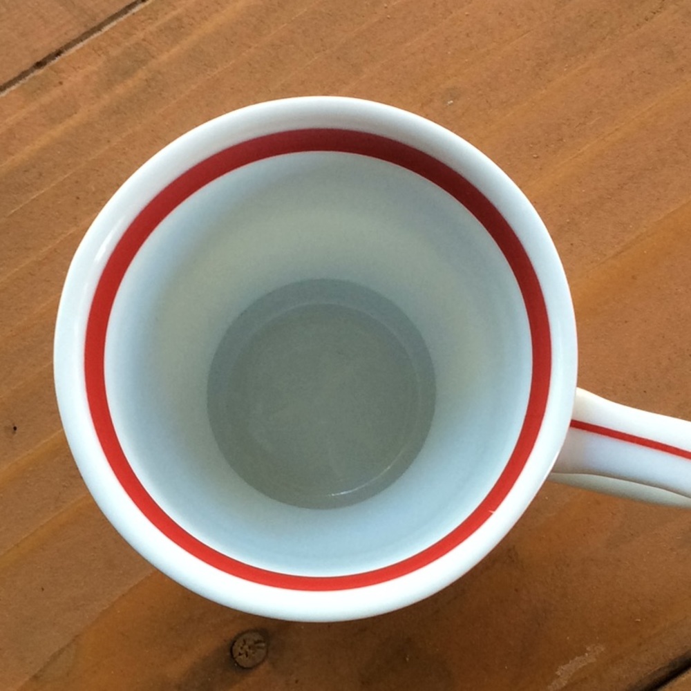 Starbucks cups set of 2. Red white 3oz. 12oz - Picture 6 of 8